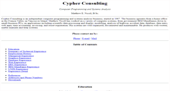 Desktop Screenshot of cypherconsulting.com