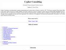 Tablet Screenshot of cypherconsulting.com